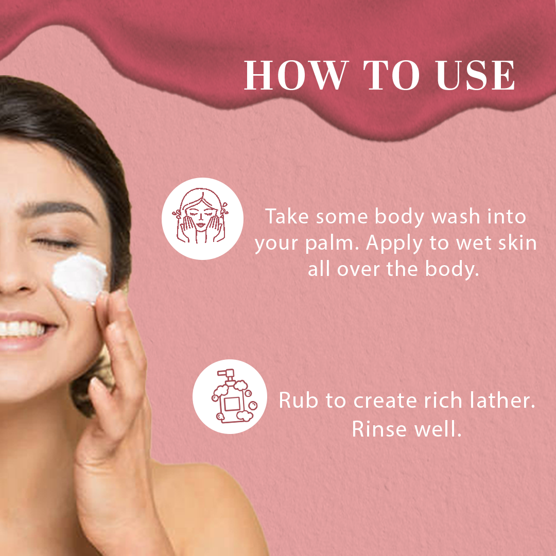 Rose & Honey Body Wash 210ml