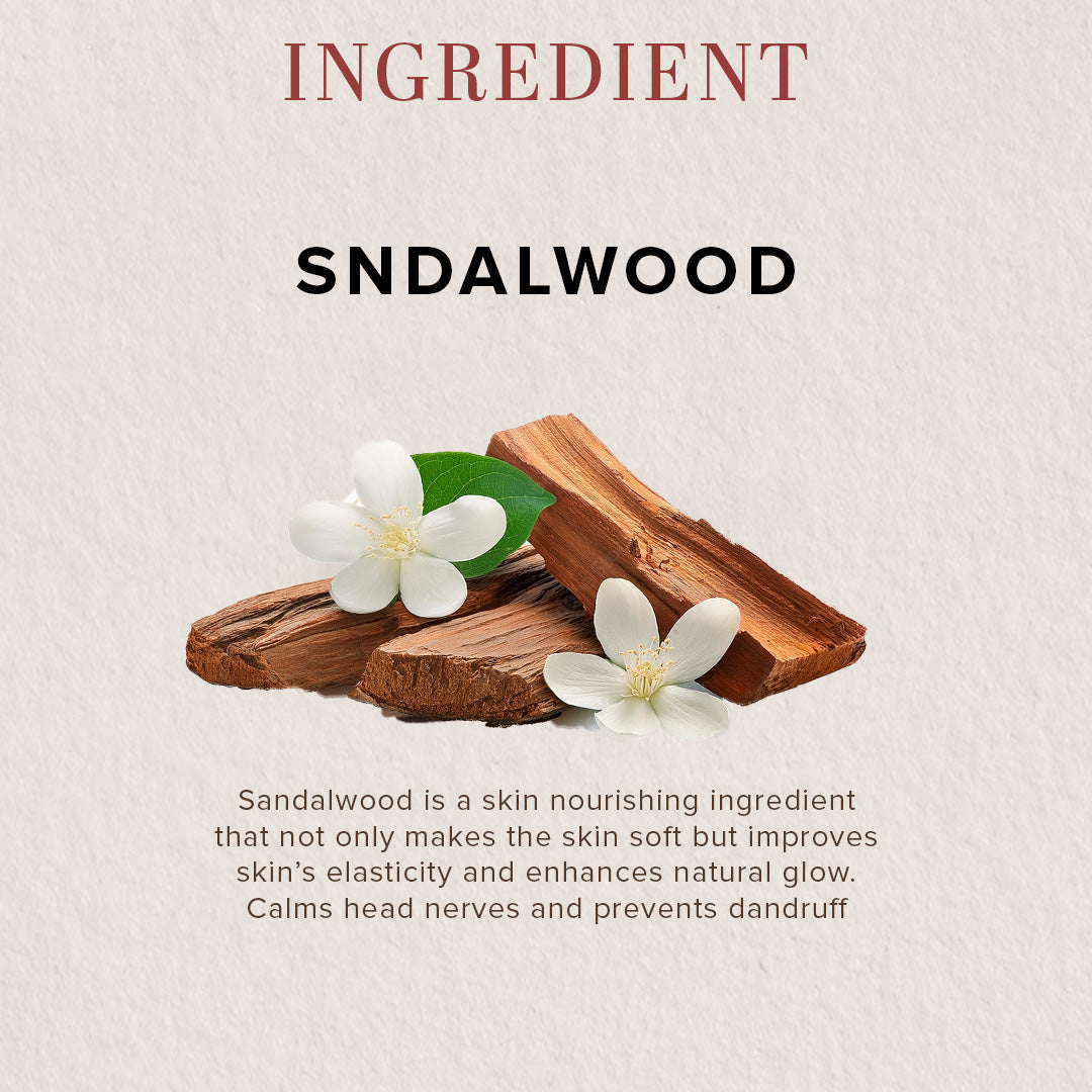 Sandalwood Massage Oil - Without Mineral Oil 210ml