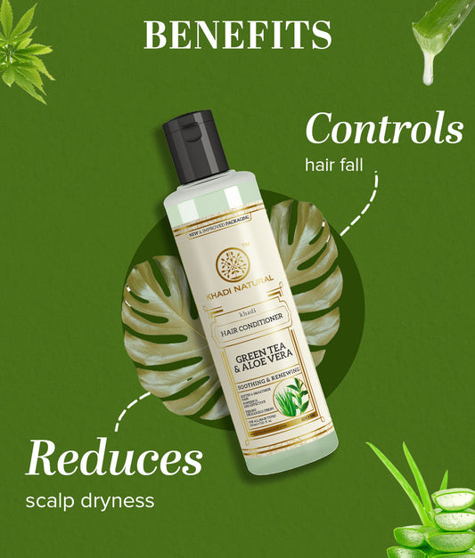 Green tea and Aloe Vera conditioner Combo Pack Of 2 210ml Each