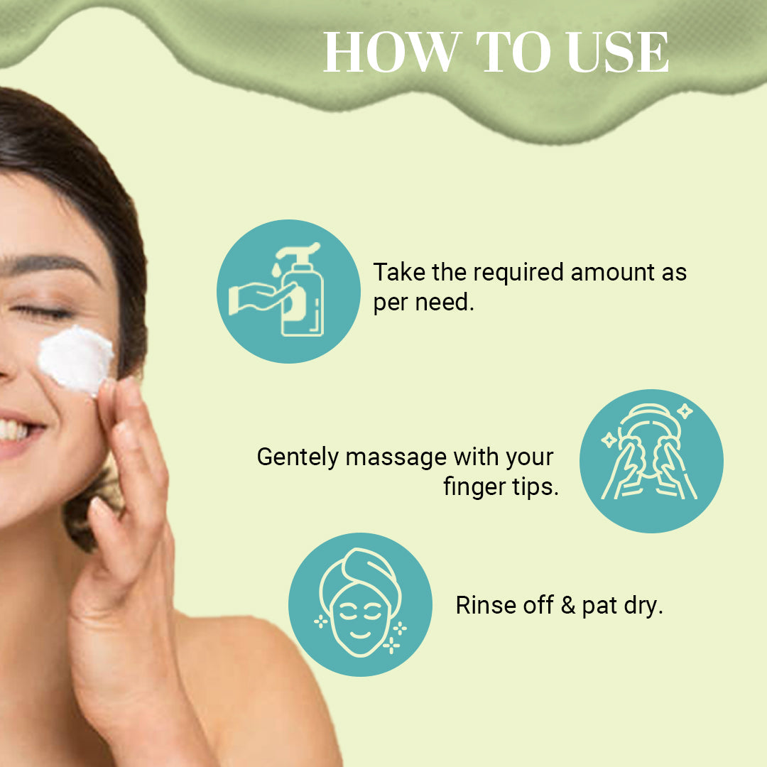 Aloevera Face Wash with Scrub SLS & Paraben Free 210ml