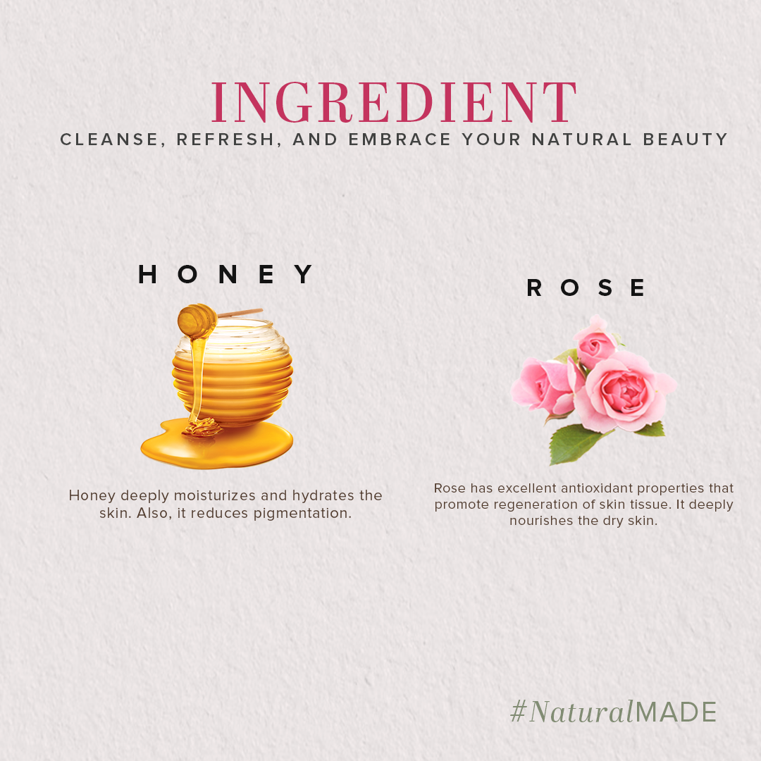 Rose & Honey Body Wash 210ml