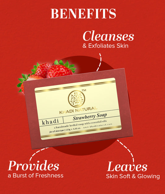 Strawberry Soap 125gm