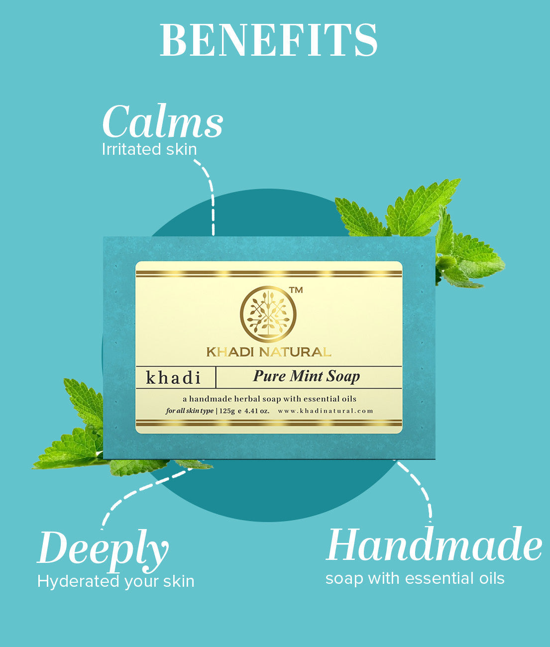 Pure Mint Soap 125gm 1