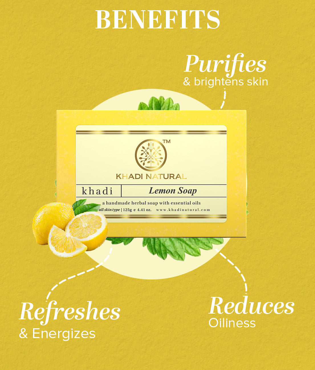 Herbal Lemon Soap 125gm 125g