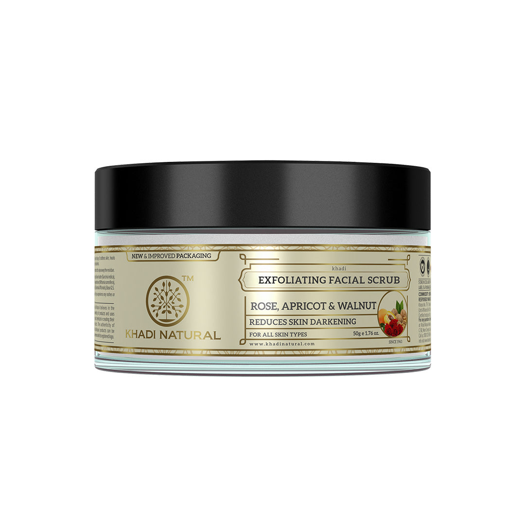 Rose Apricot & Walnut Exfoliating Facial Scrub 50gm