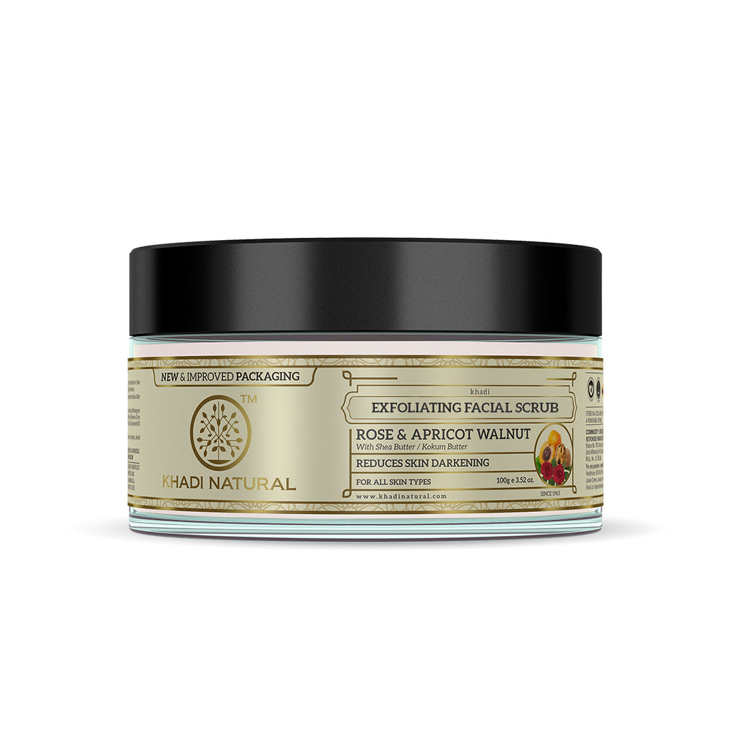 Apricot & Walnut Face Cream Scrub with Rose 100gm