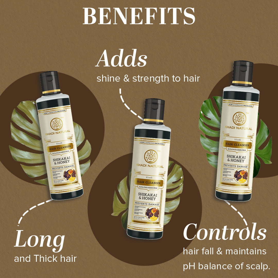 Shikakai & Honey Hair Cleanser SLS & Paraben Free 210ml
