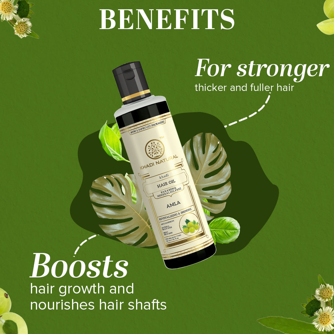 Pure Amla Hair Oil Paraben & Mineral Free 210ml