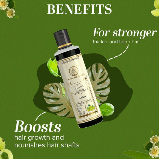 Pure Amla Hair Oil Paraben & Mineral Free 210ml
