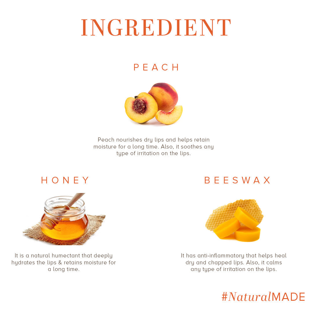 Peach Lip Balm 5gm