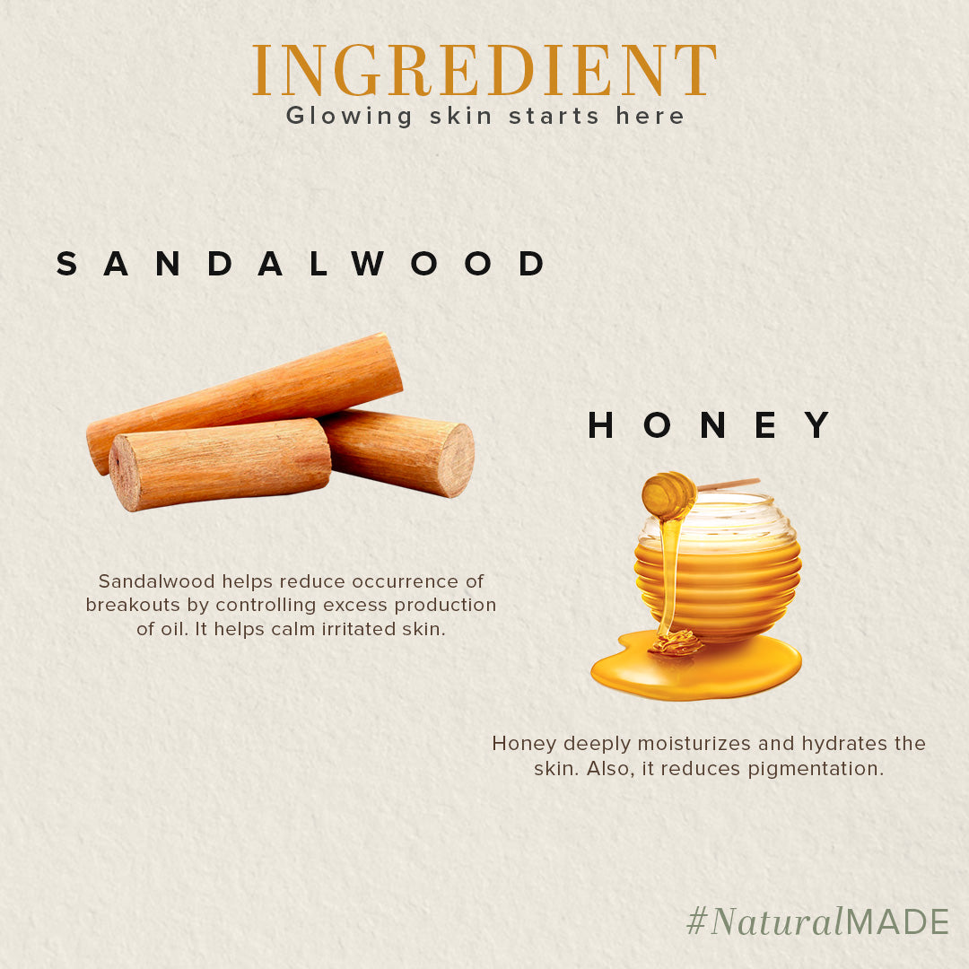 Sandalwood & Honey Face Wash Combo Pack Of 2 - 210ml Each - 210ml Each