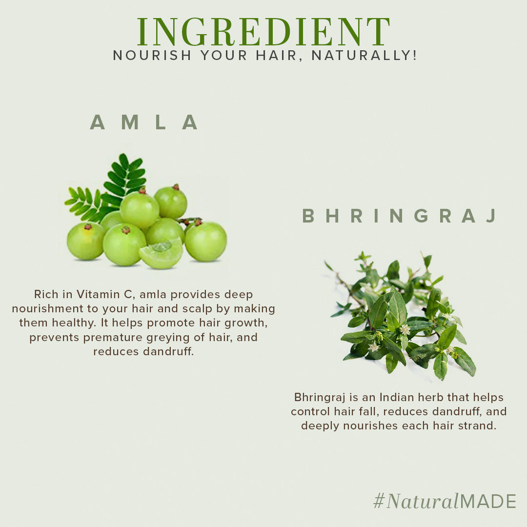 Amla & Bhringraj Hair Cleanser-SLS/Paraben Free Combo Pack of 2 1