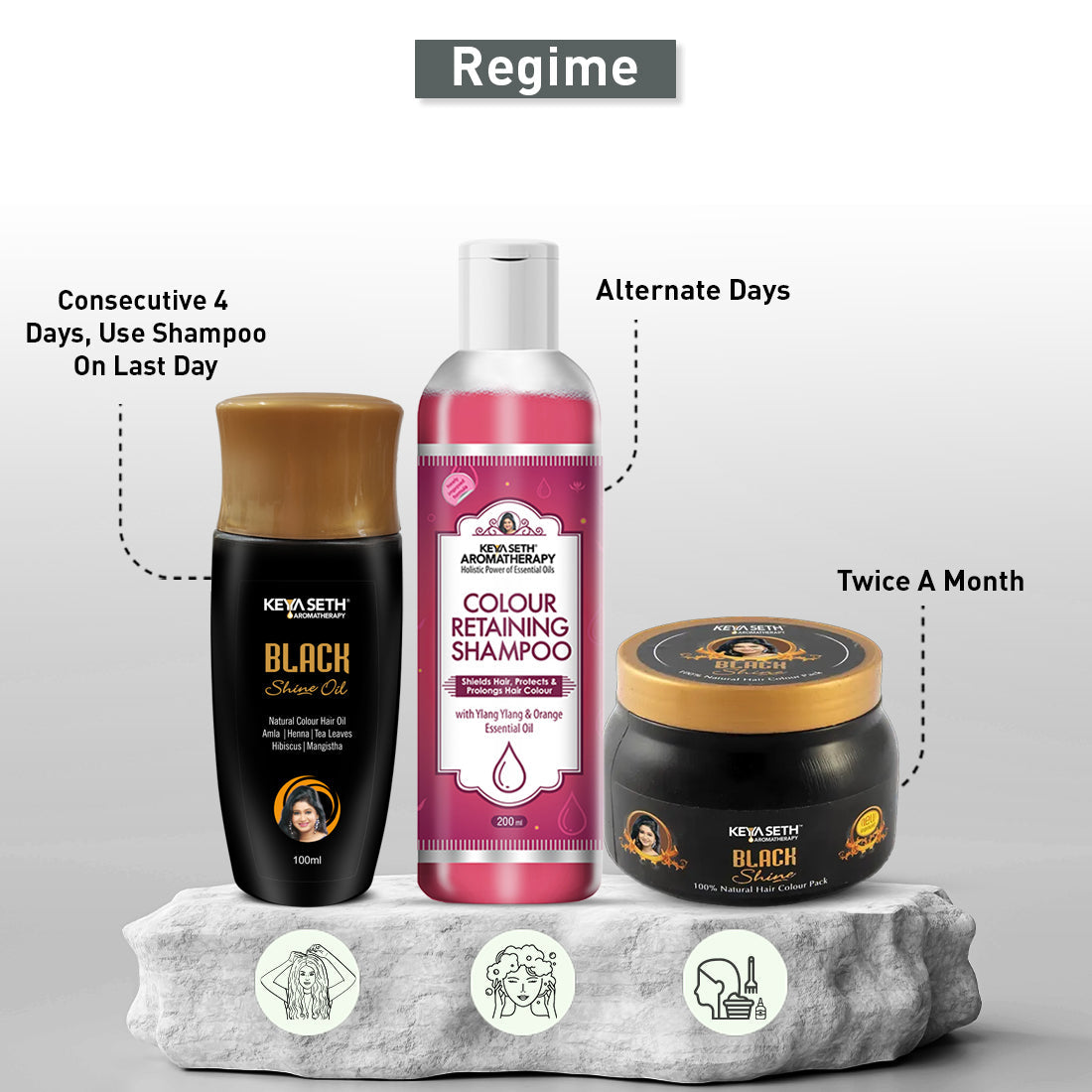 Shine & Silk Colour Retaining Shampoo 200ml x 3