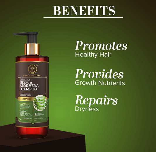 Neem & Aloe Vera Hair Cleanser - Paraben, Silicones, Sulphate, Color, Salt & Artificial Fragrance Free 310ml