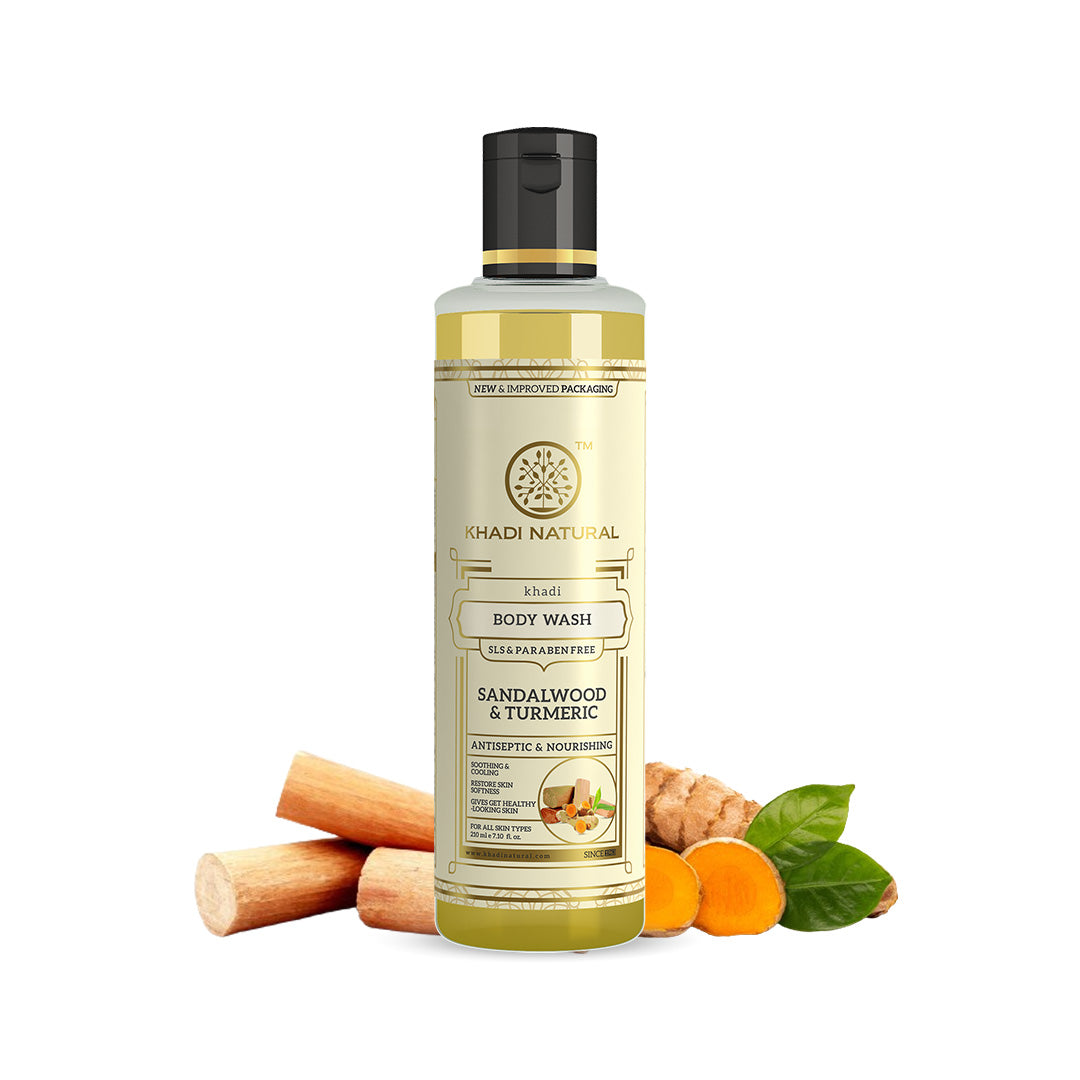 Sandalwood & Turmeric Body Wash SLS & Paraben Free 210ml