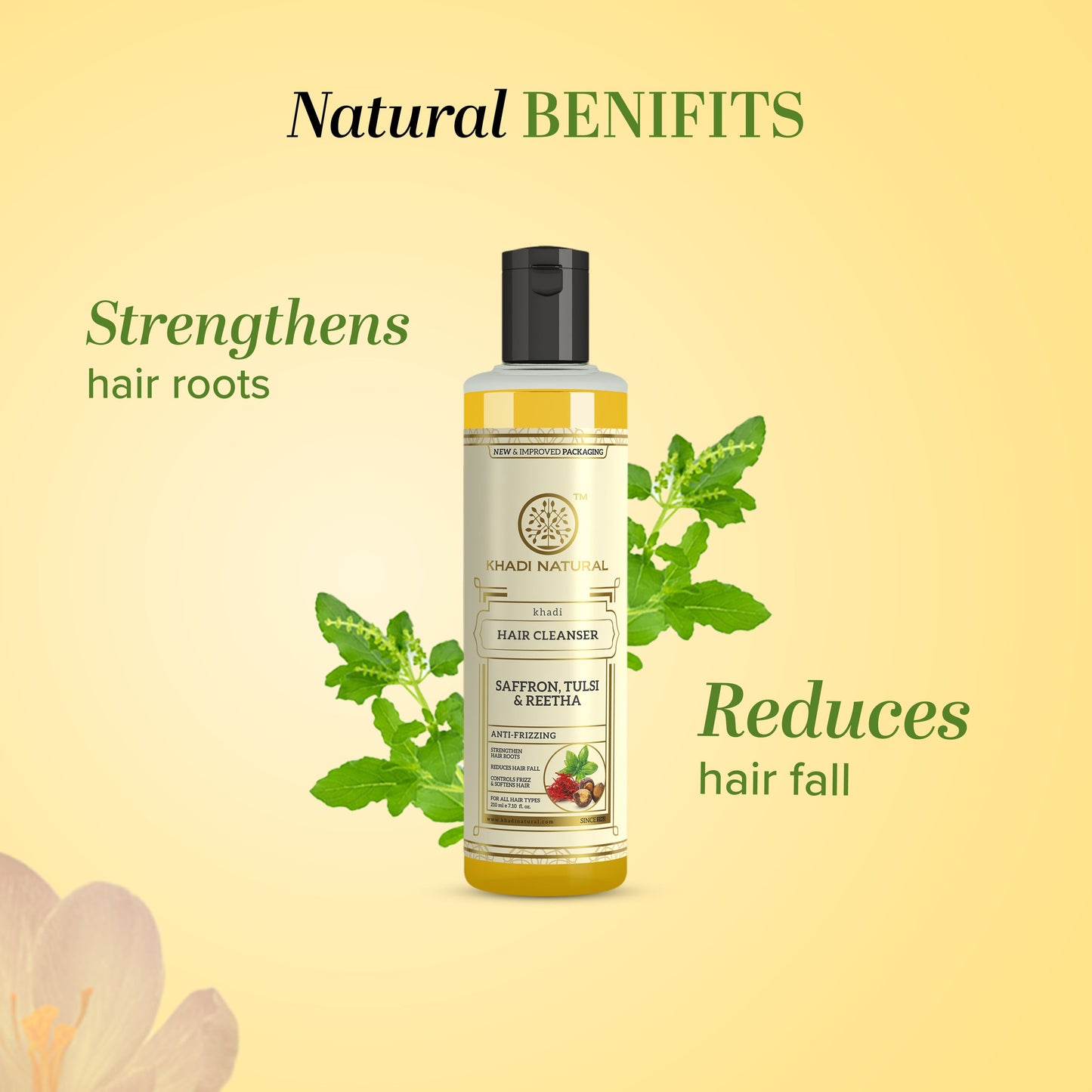 Saffron Tulsi & Reetha Hair Cleanser 210ml