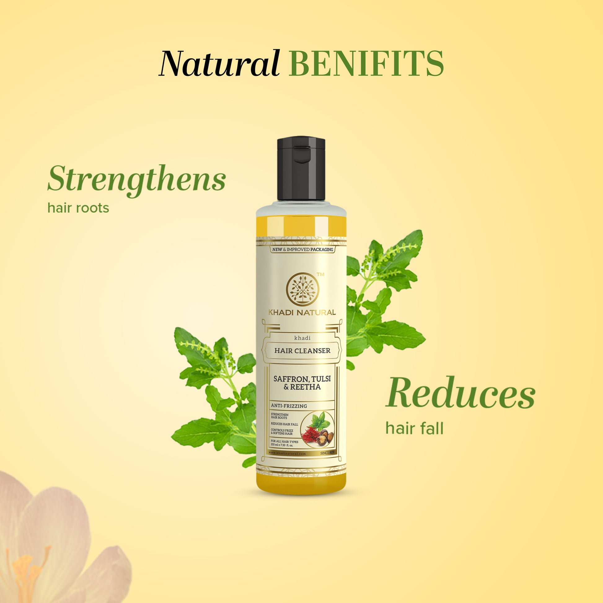 Saffron Tulsi & Reetha Hair Cleanser 210ml