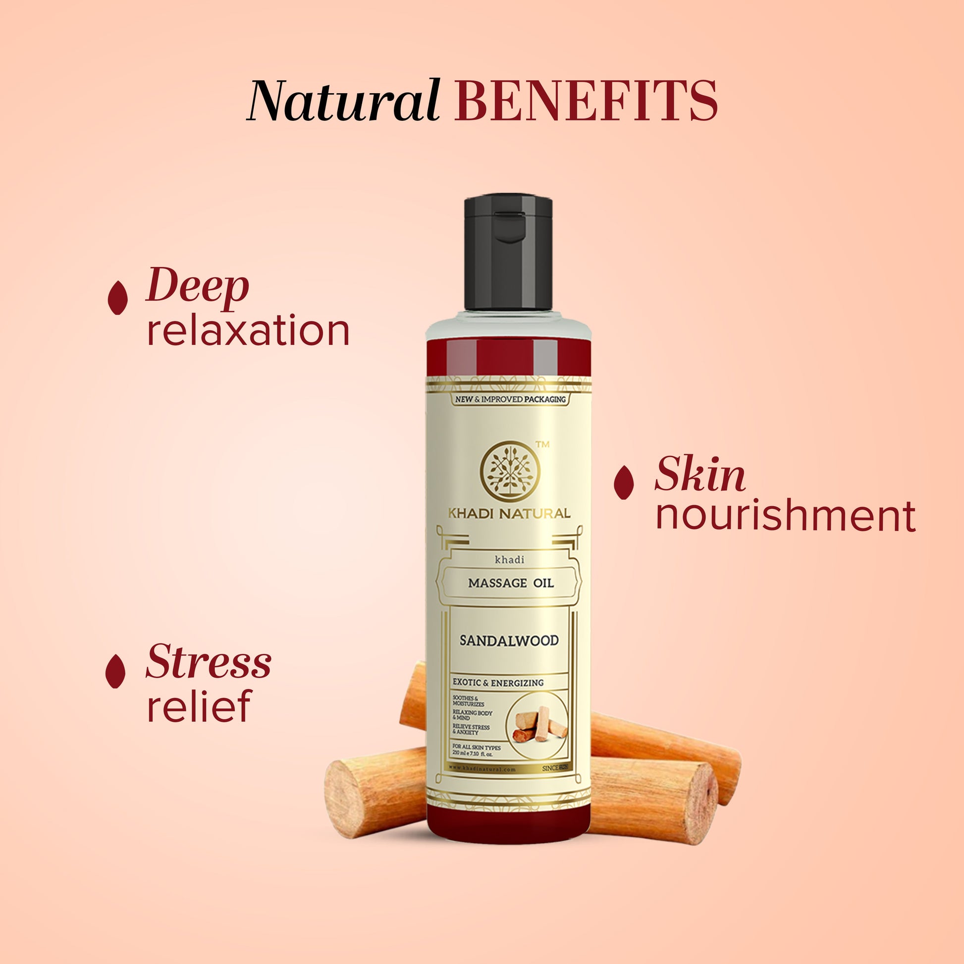 Sandalwood Massage Oil 210ml