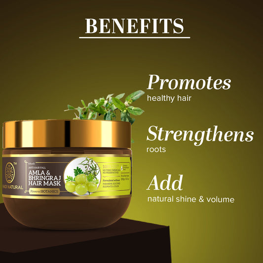 Amla & Bhringraj Hair Mask - SLS, Parabens & Color Free 200gm