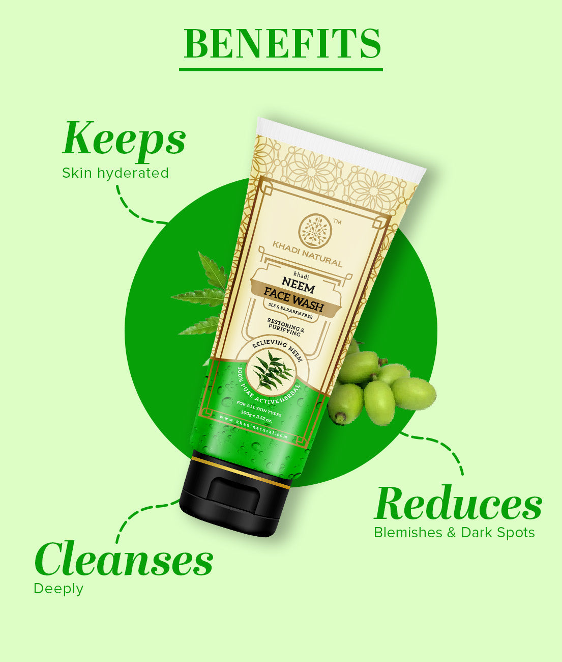 Neem Face Wash SLS & Paraben Free 100gm