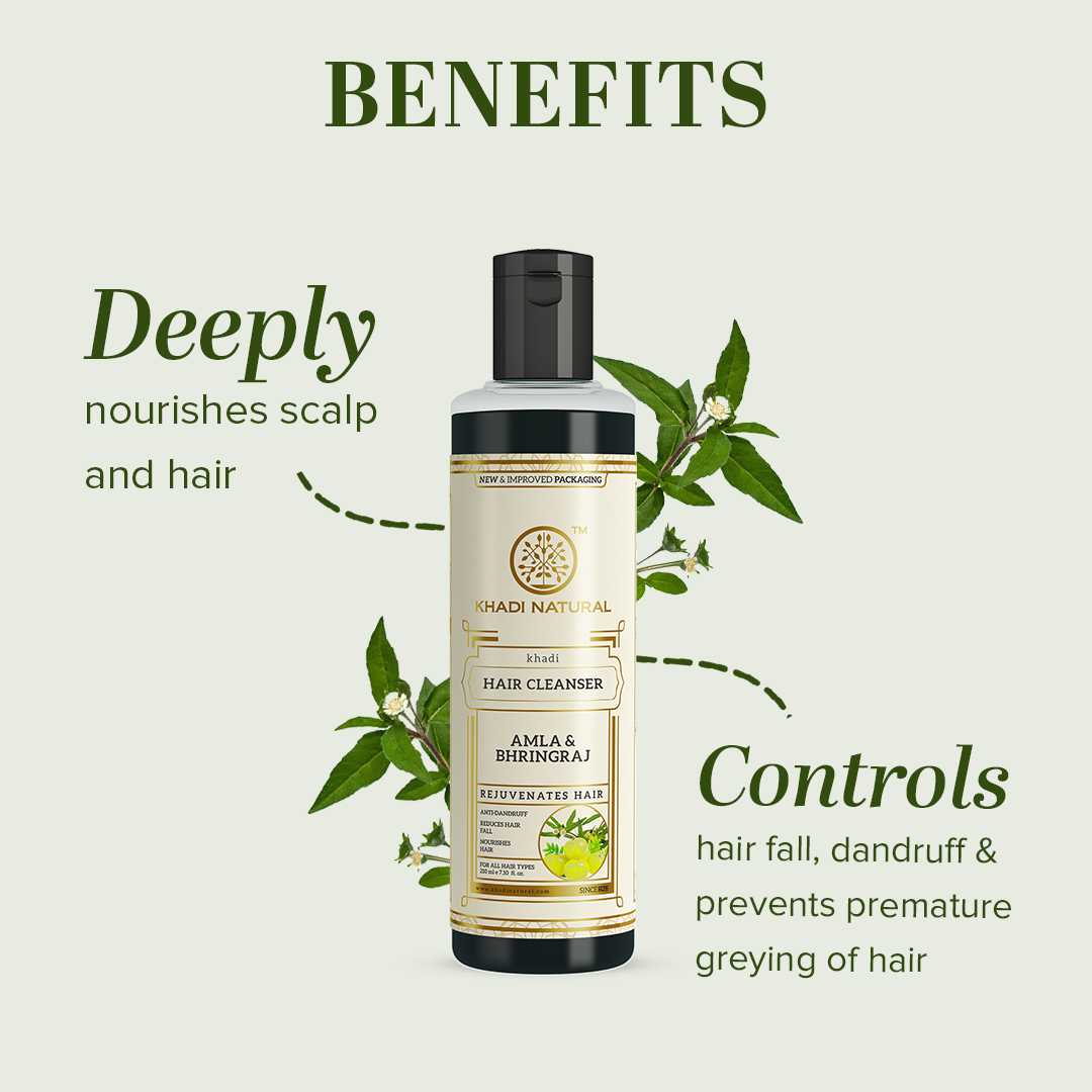 Amla & Bhringraj Hair Cleanser Combo Pack of 2 210ml Each