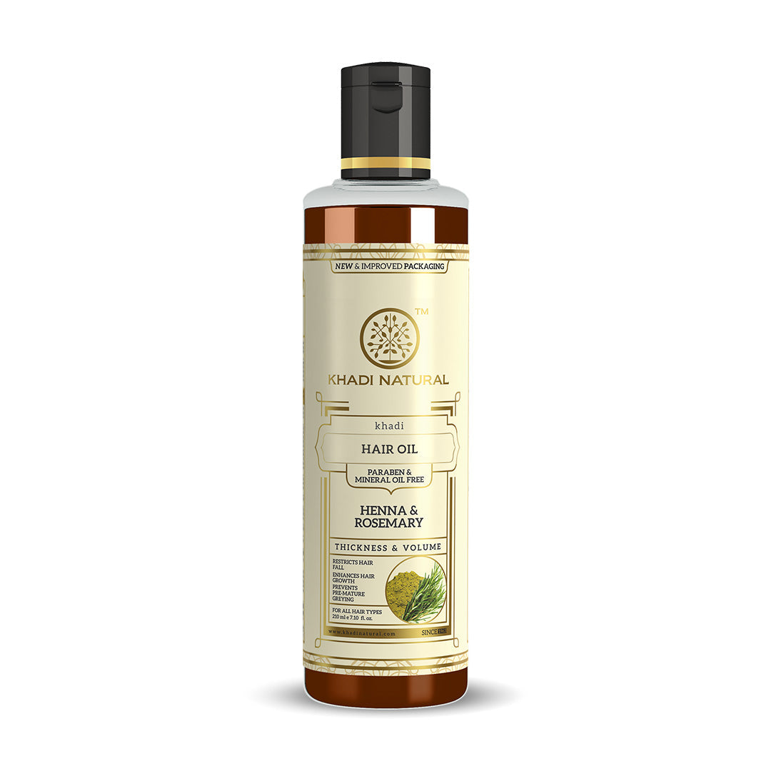 Henna & Rosemary Hair Oil – Paraben & Mineral Oil Free (210ml) 210g
