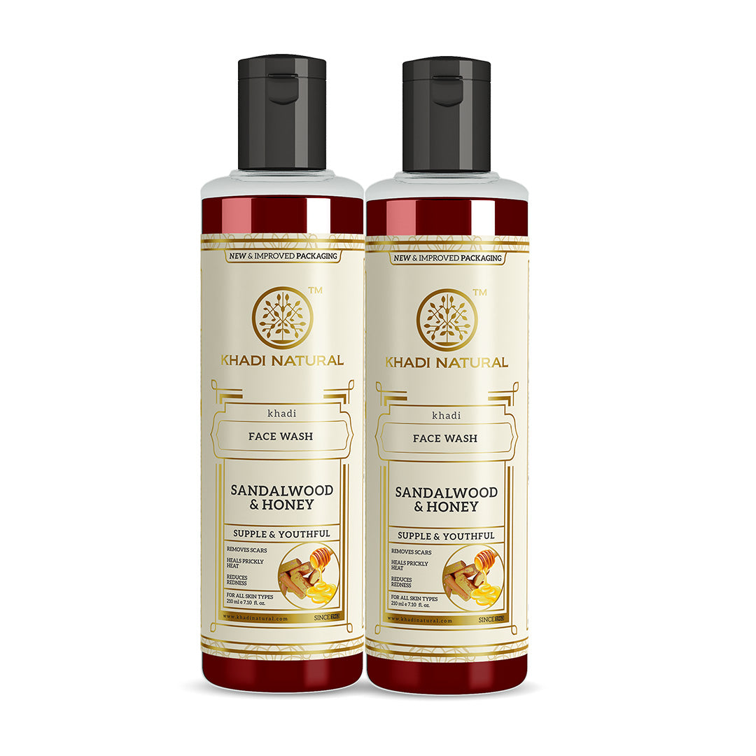 Sandalwood & Honey Face Wash Combo Pack Of 2 - 210ml Each - 210ml Each