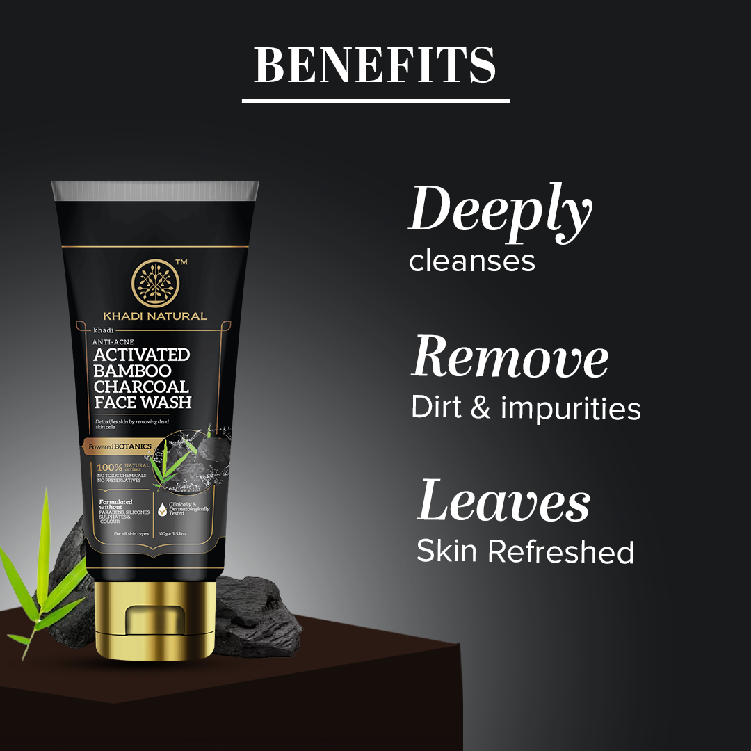 Activated Bamboo Charcoal Face Wash 100gm