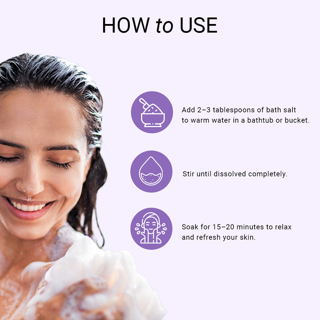 Lavender & Basil Bath Salt 200gm