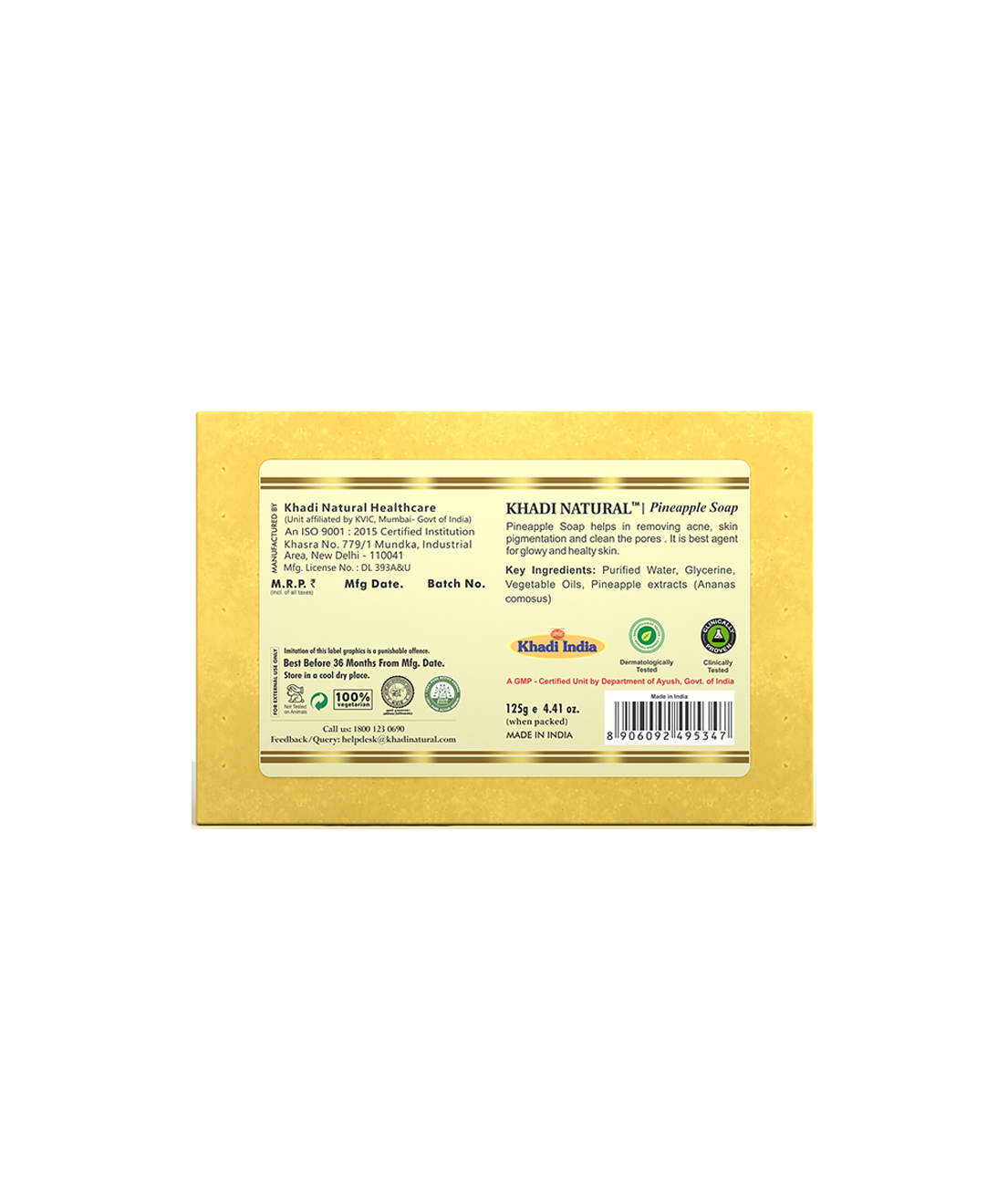 Pineapple Soap 125gm