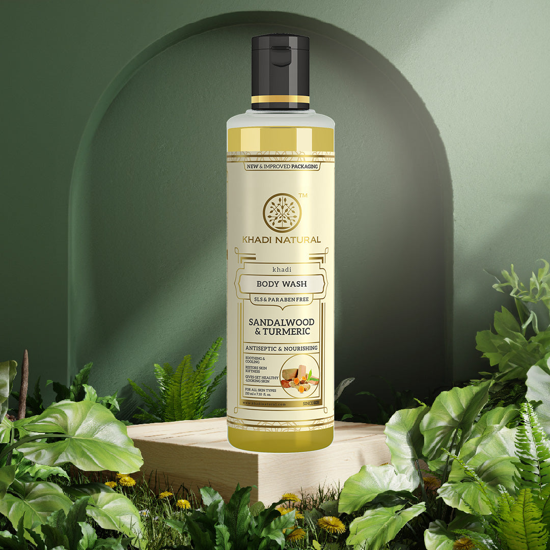 Sandalwood & Turmeric Body Wash SLS & Paraben Free 210ml