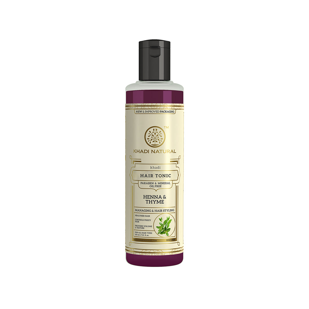 Henna Thyme Hair Tonic Paraben & Mineral Oil Free 210ml