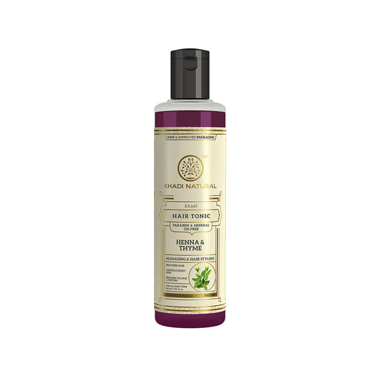 Henna Thyme Hair Tonic Paraben & Mineral Oil Free 210ml