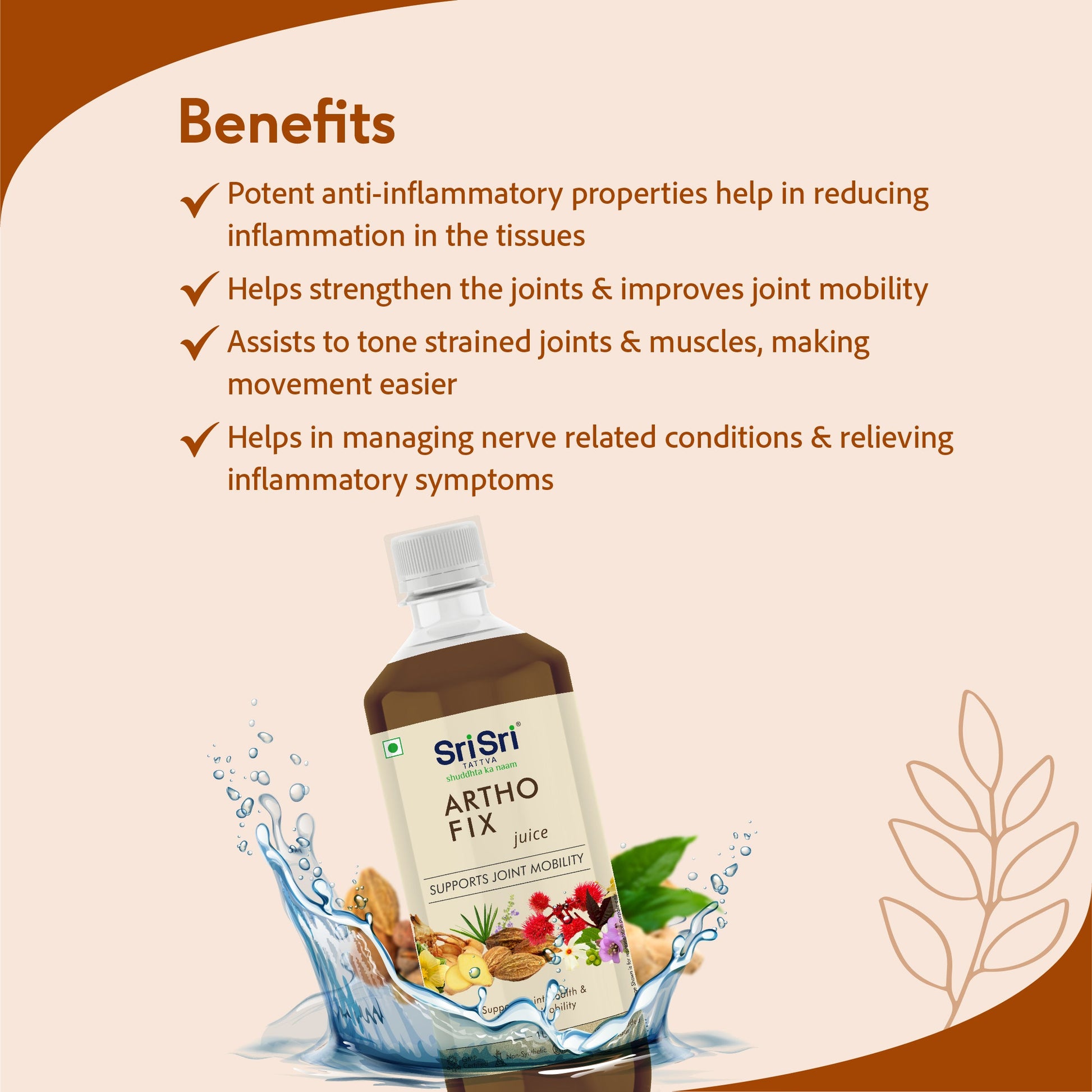 Artho Fix Juice | Supports Joint Health & Improves Mobility | 1 L 1L
