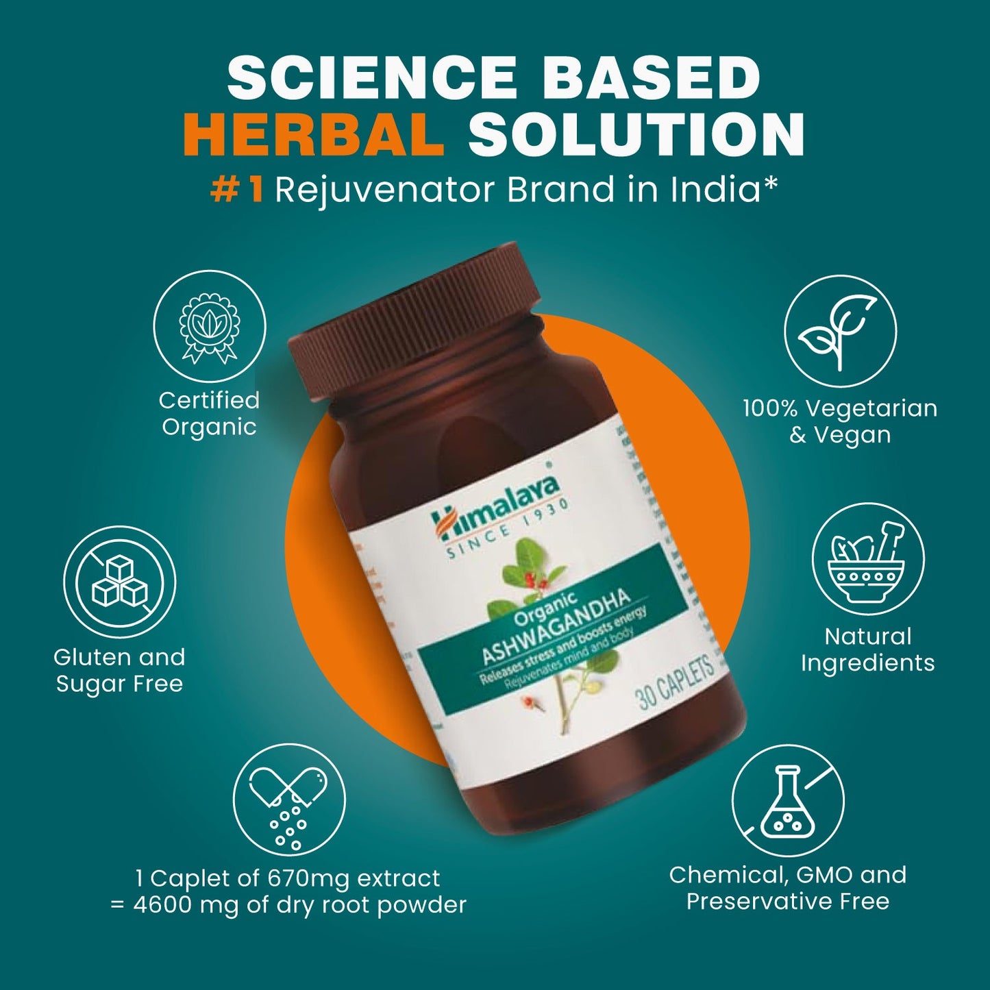 Himalaya Organic Ashwagandha Pack of 60