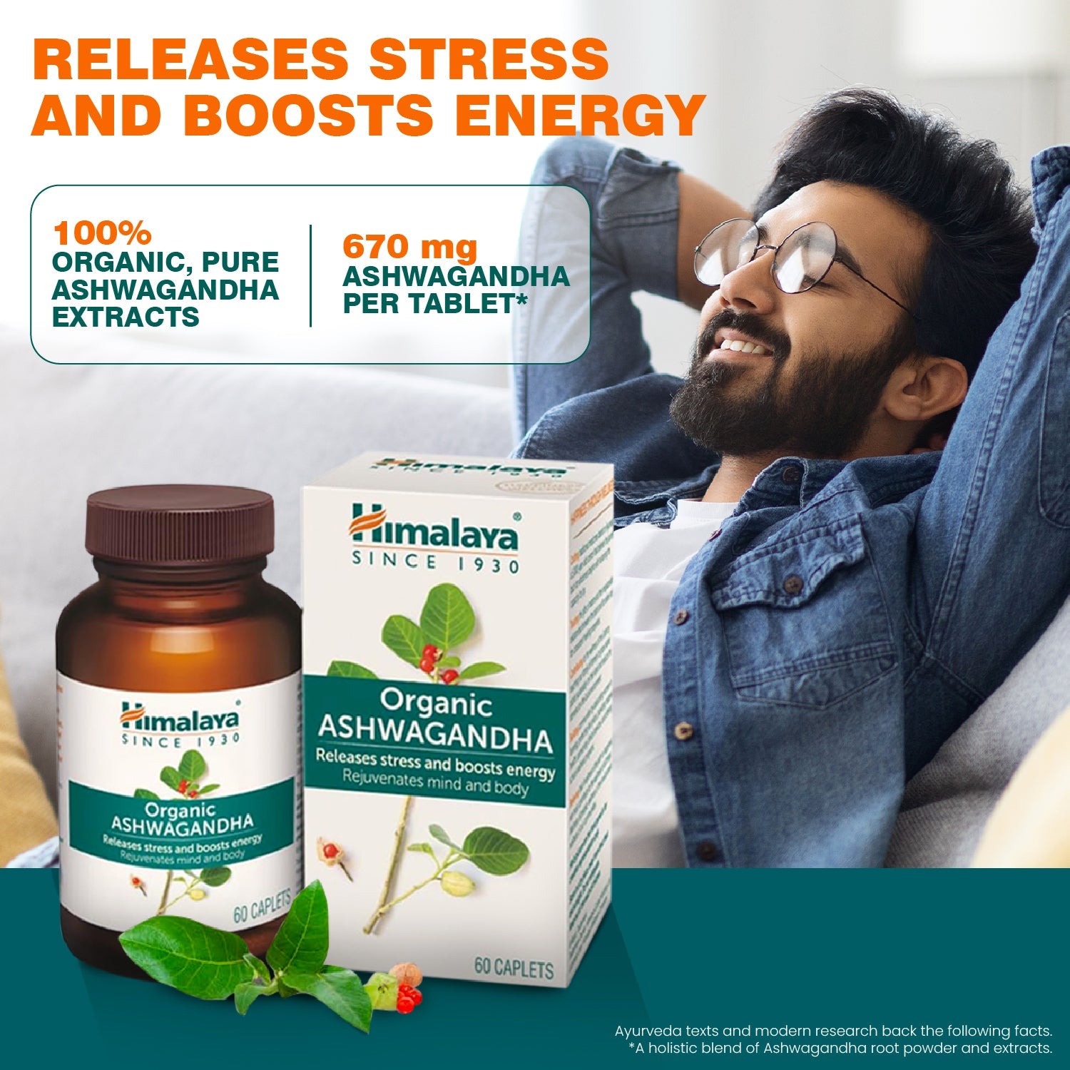 Himalaya Organic Ashwagandha Pack of 60