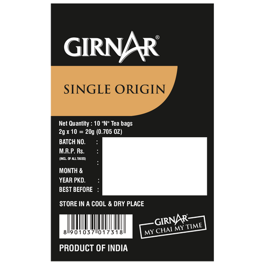 Single Origin Black Tea Bags - Assam Tea 10 Tea Bags