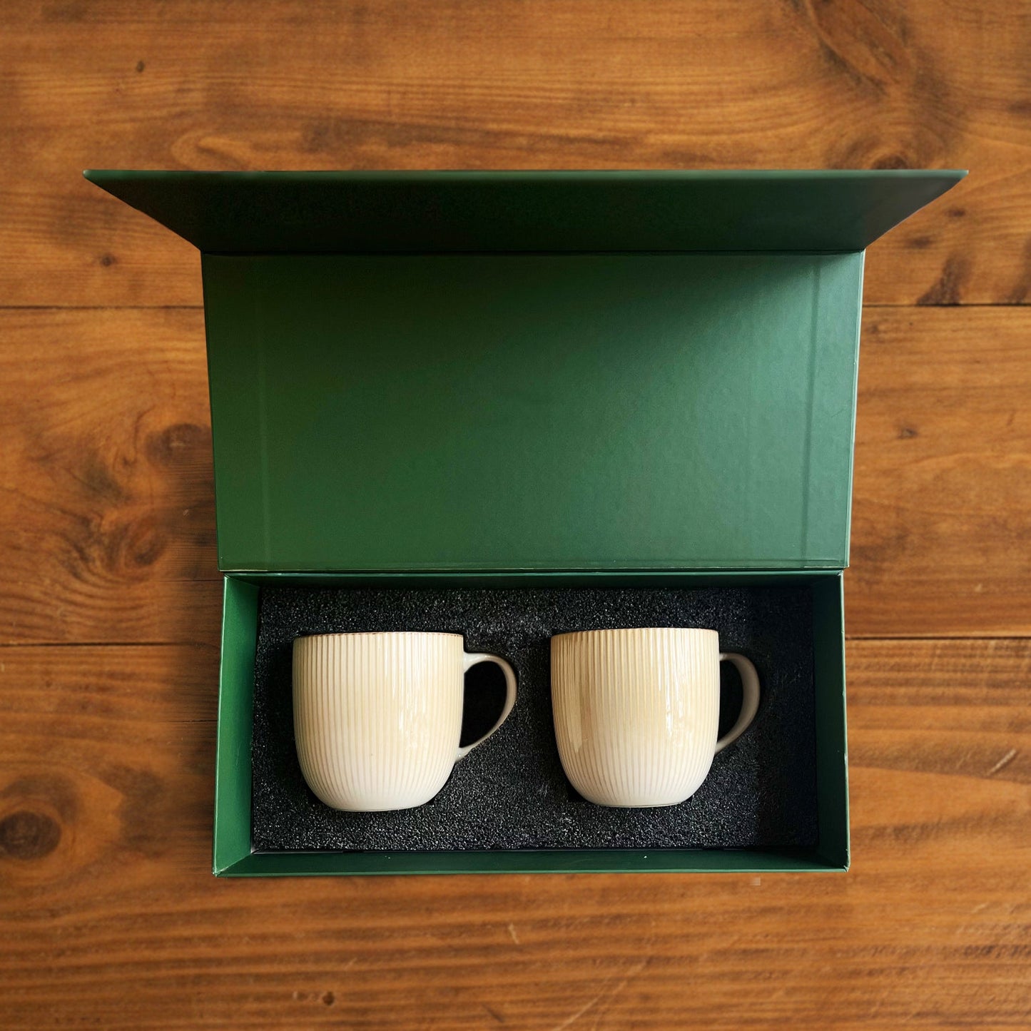 Aura Lines Golden Hue Coffee Mug (Set of 2) – 350 ml 350ml