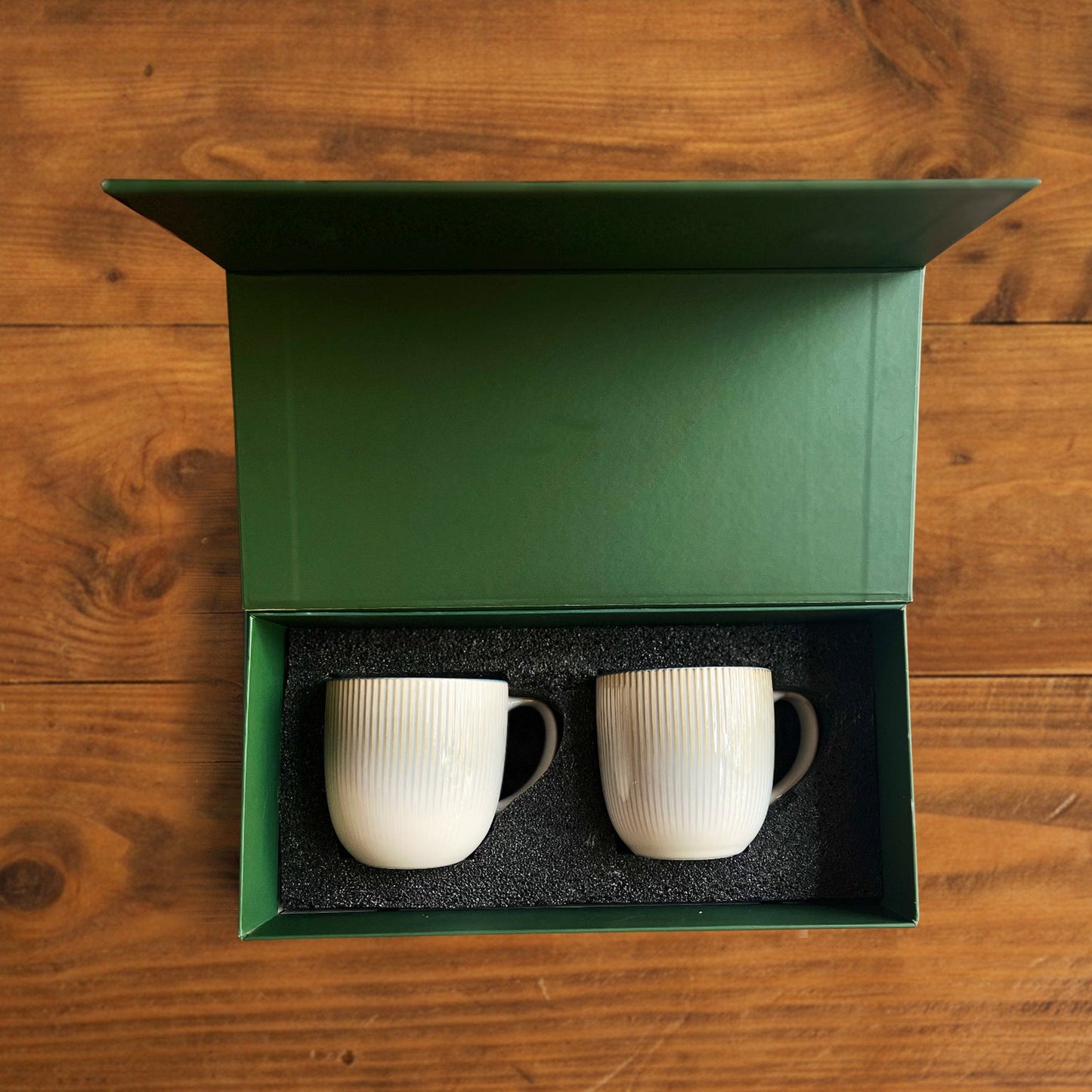 Aura Lines Blue Mist Coffee Mug (Set of 2) – 350 ml 350ml