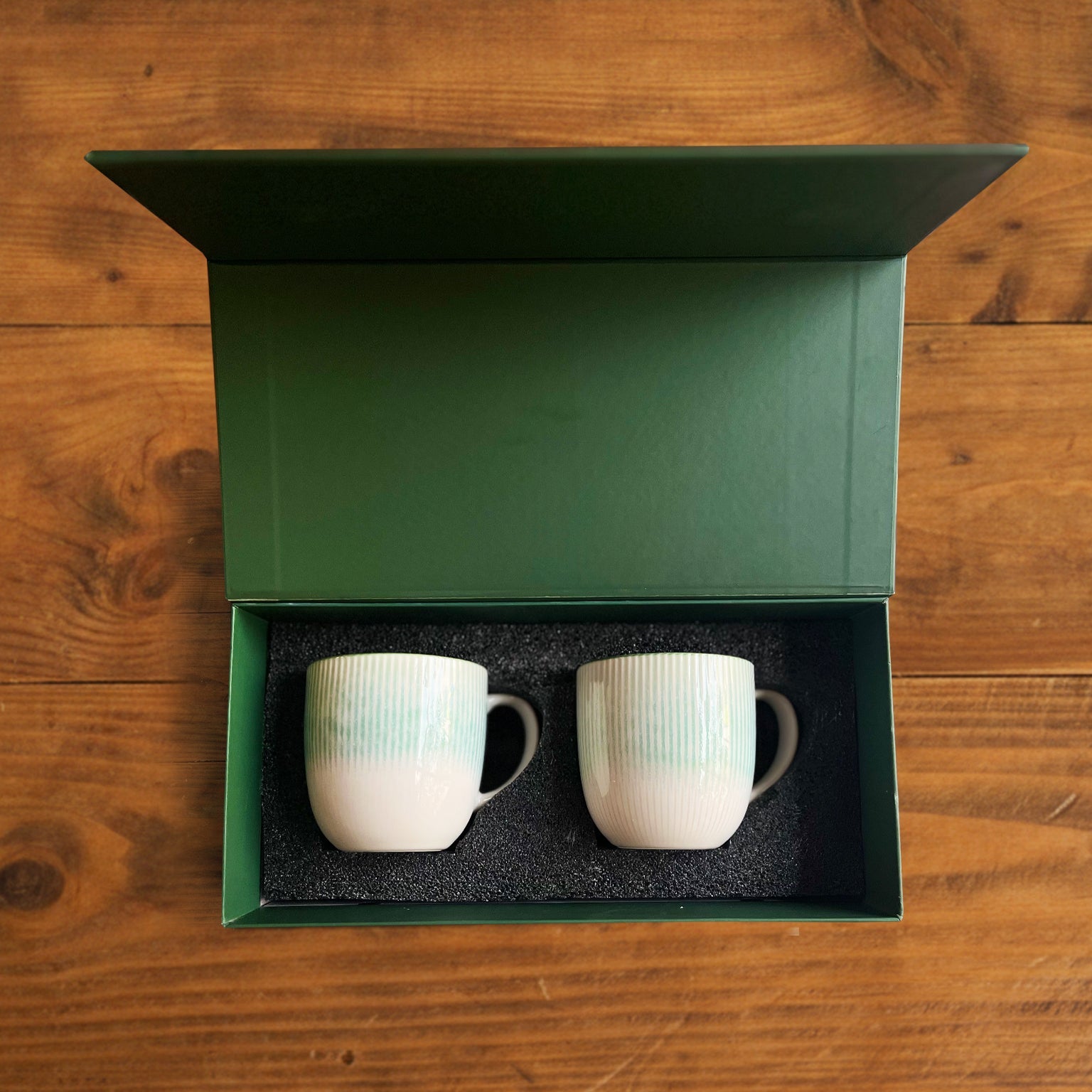 Aura Lines Mint Glow Coffee Mug (Set of 2) – 350 ml 350ml
