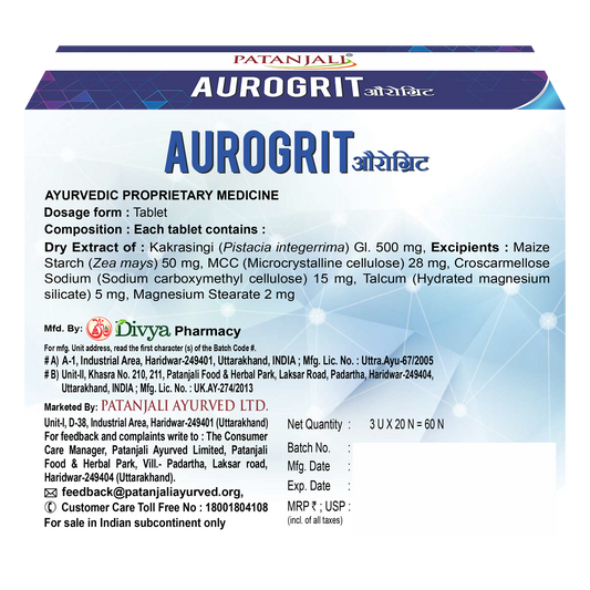 Divya Aurogrit Tablet (31 Gram)