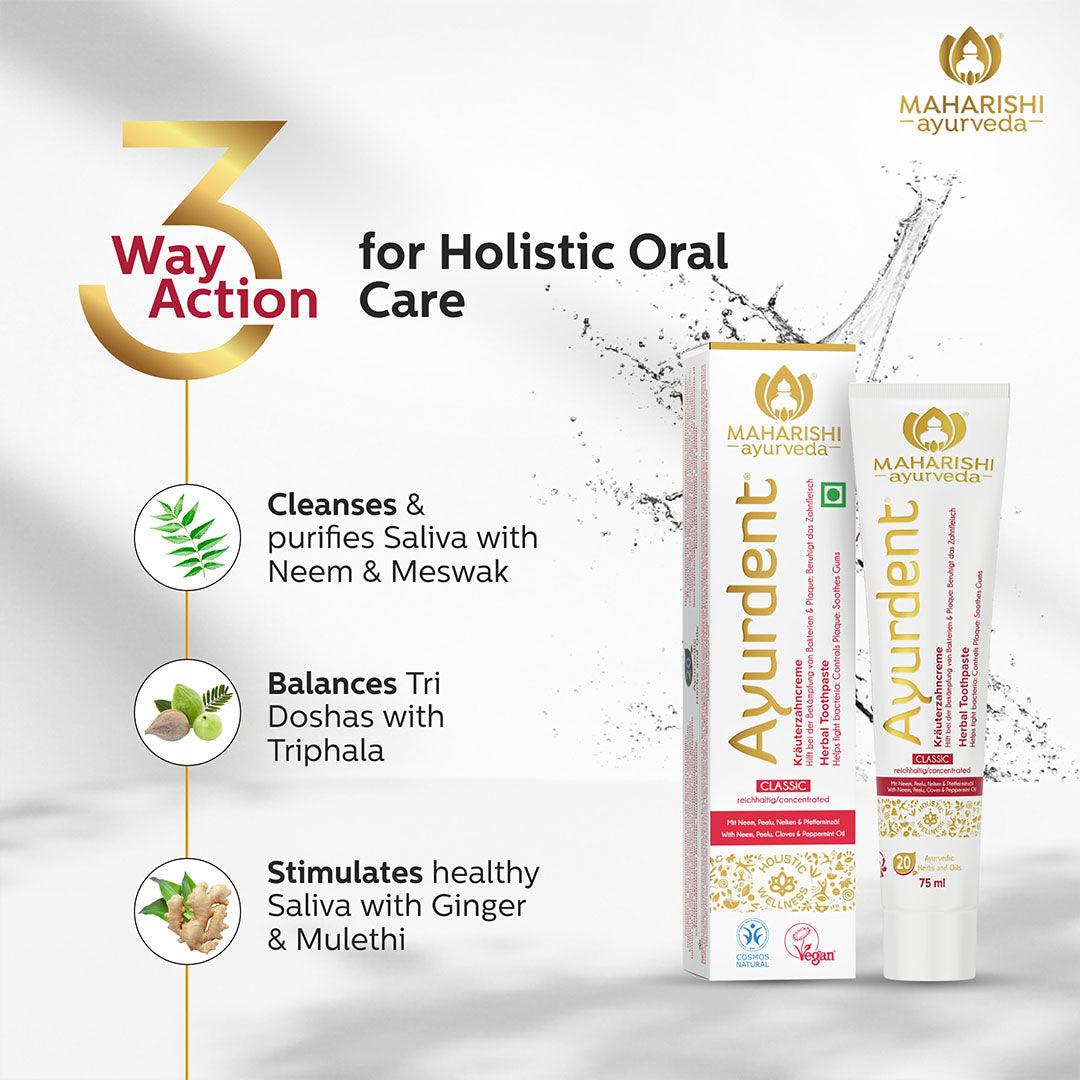 Ayurdent Classic – Ayurvedic Toothpaste for Toothache, Cavities & Sensitive Teeth