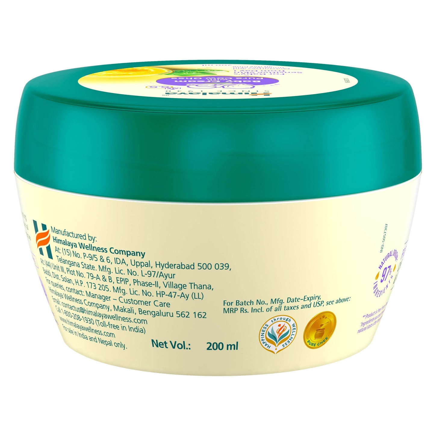 Baby Cream With Pure Cow Ghee 200ml