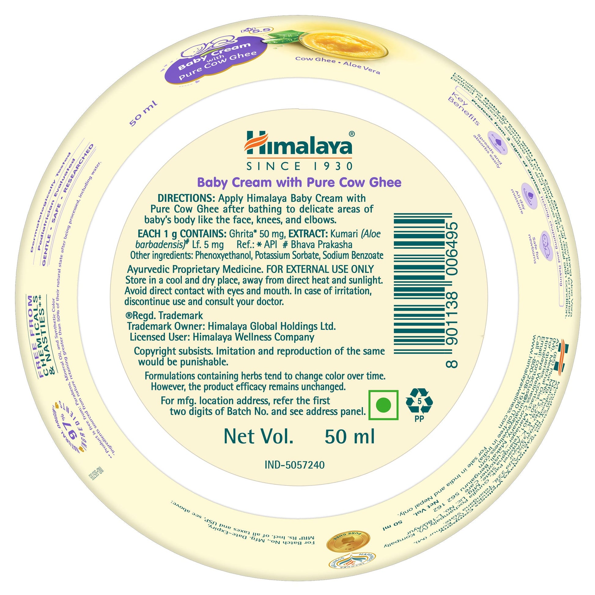 Baby Cream With Pure Cow Ghee 50ml