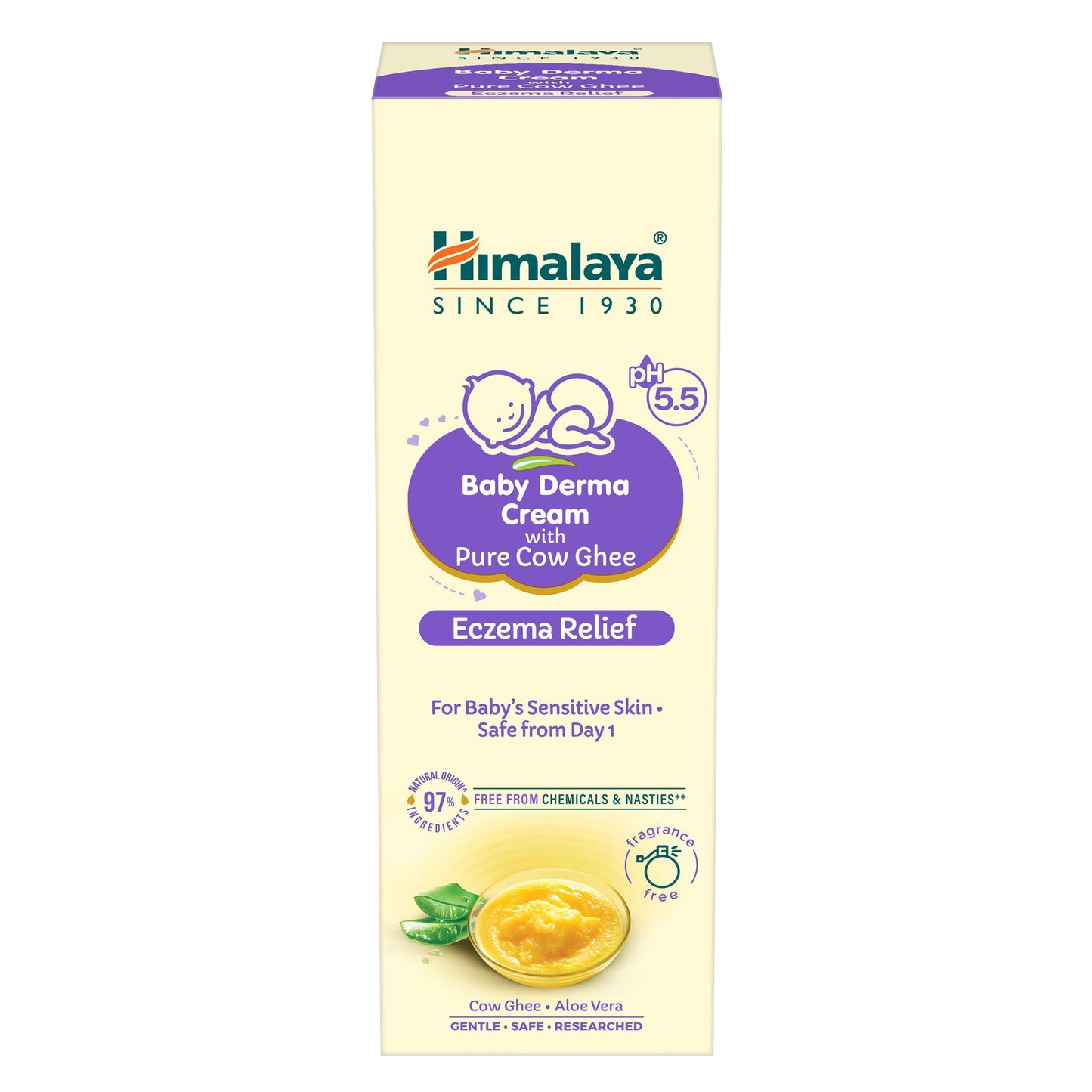 【Himalaya】 Himalaya Baby Derma Cream with Pure Cow Ghee｜ヒマルアヤバブイデルマクリームウイトハプレクオウグイー