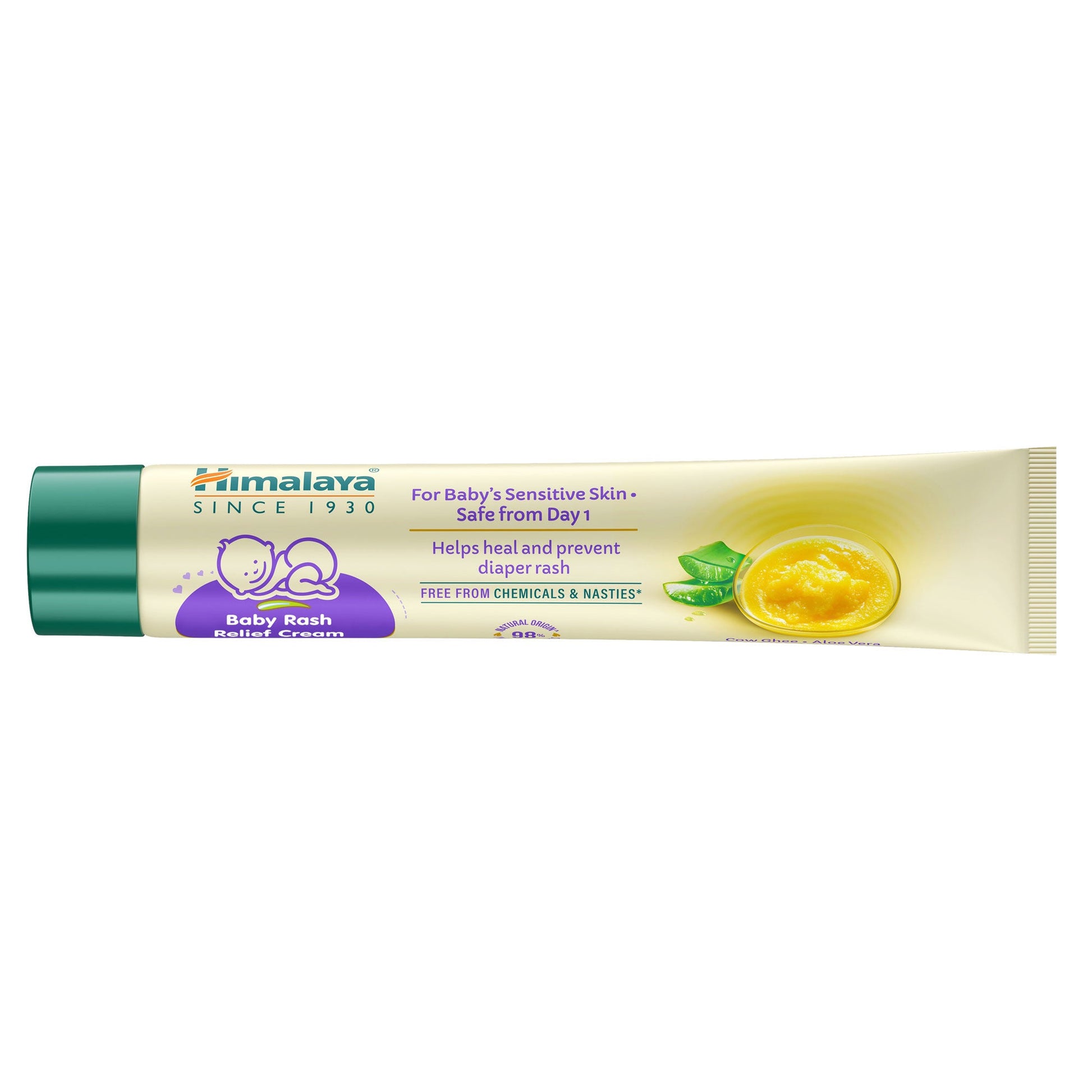 Himalaya Baby Rash Relief Cream with Pure Cow Ghee 20g