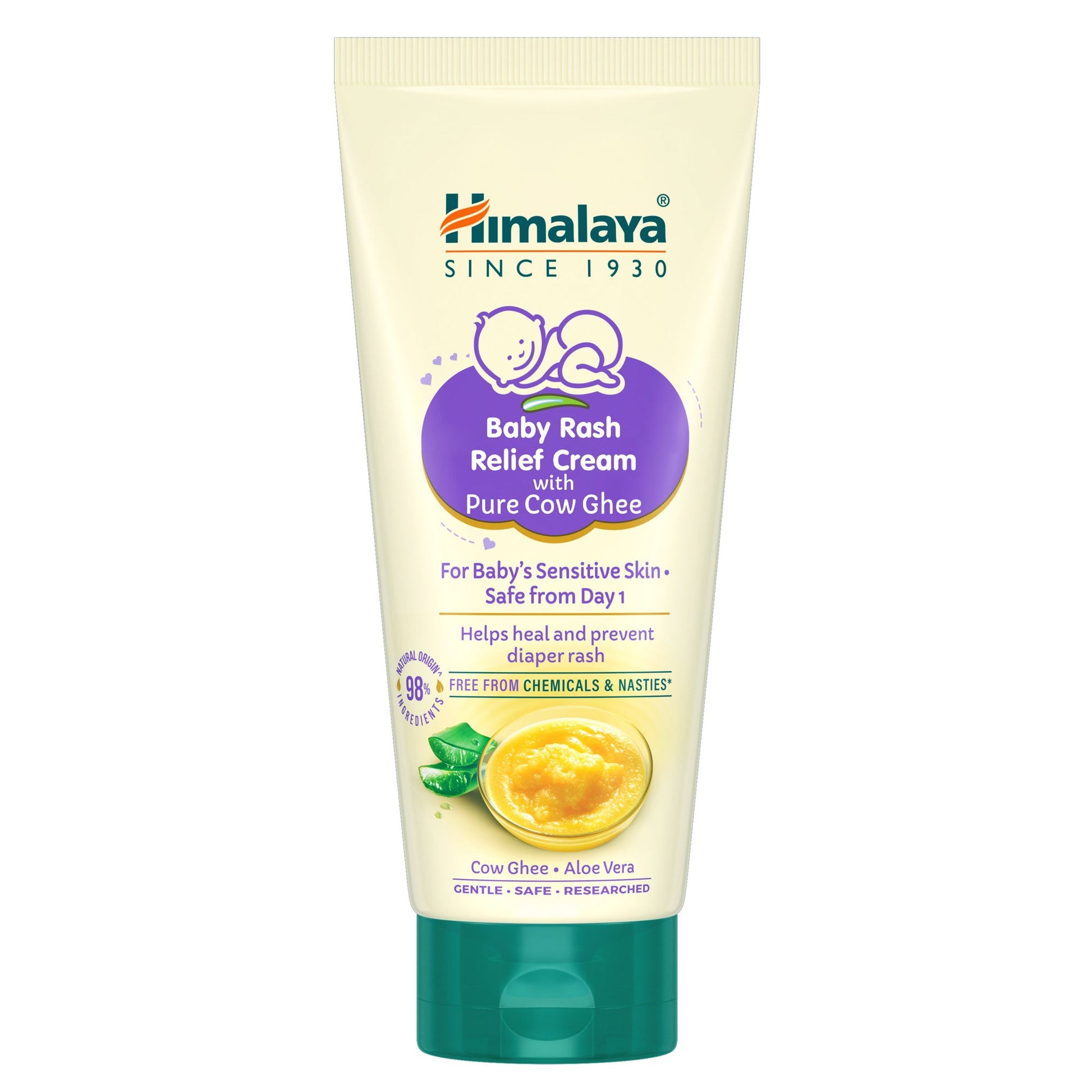 Himalaya Baby Rash Relief Cream with Pure Cow Ghee 20g