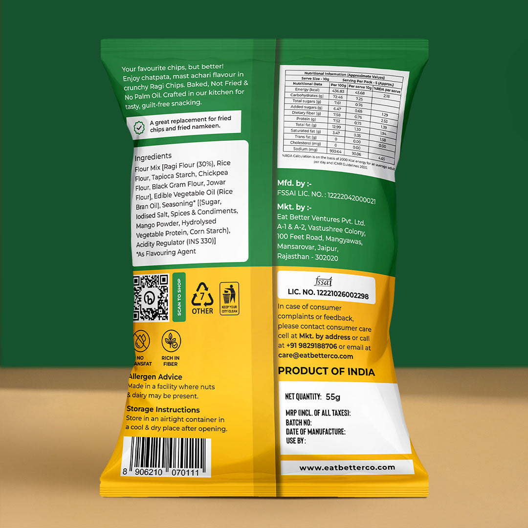 Ragi Chips Achari Masti 55g