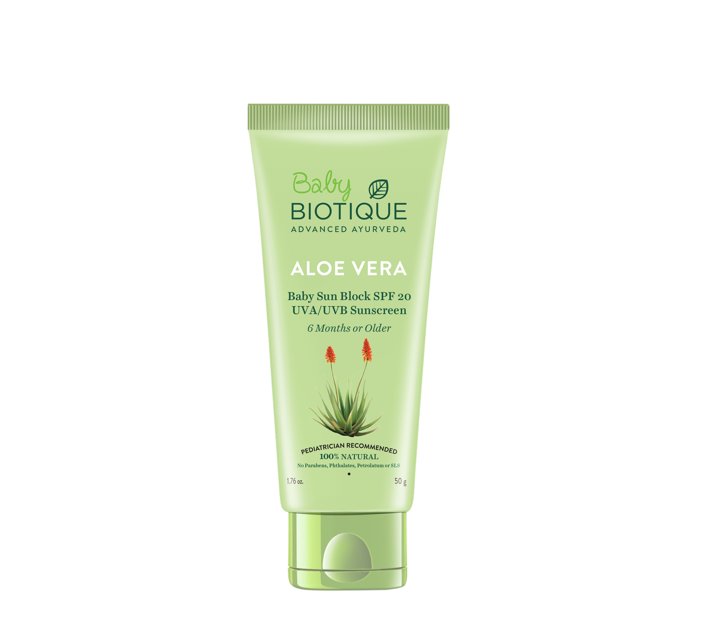 Biotique Aloevera Baby Sun Block Spf20 Sunscreen- 50g