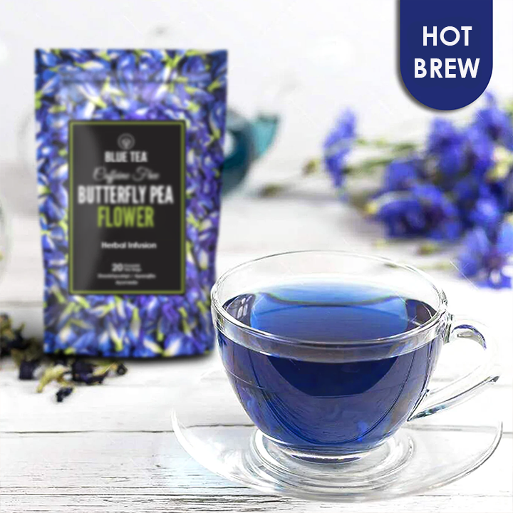 Combo-Butterfly Pea Flower Herbal Tea  - 20 Teabags & 30g 30G